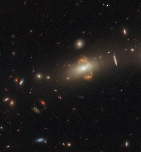 Hubble shows a galaxy’s mirror image due to phenomenon of gravitational lensing