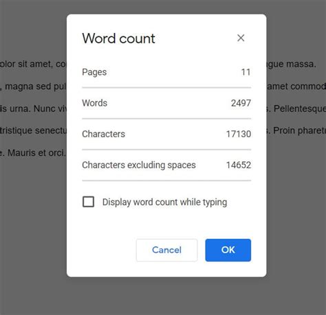 How to check your word count in Google Docs