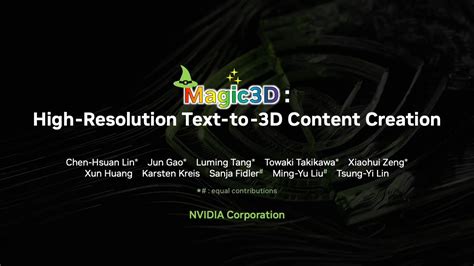 3D for everyone? Nvidia’s Magic3D can generate 3D models from text